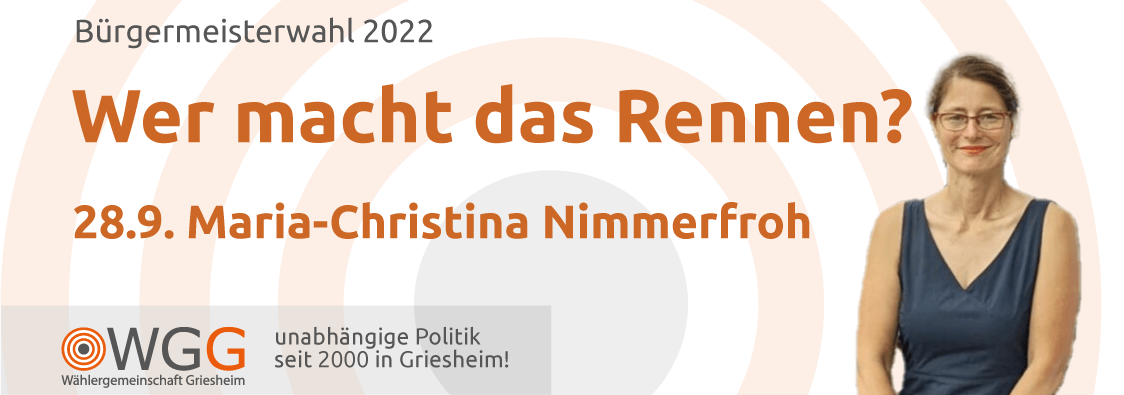 Wer macht das Rennen: Maria-Christina Nimmerfroh?